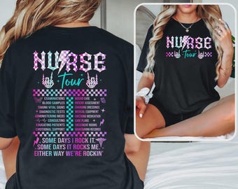 Retro Nurse Tour Shirt, Funny Nurse Life Tee