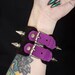 Purple Double Buckle Cuff