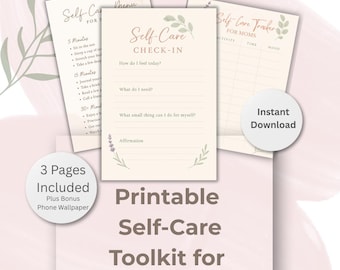 Self-Care-Toolkit für Mütter | Wellness Paket zum Ausdrucken (PDF)