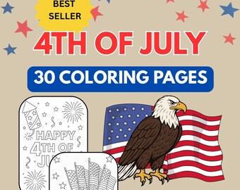 4th of Jul 2019 Malbuch – Malbuch 40 – 30 paseiten (Instant Download)