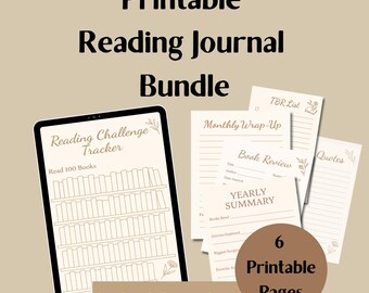 Lese Journal Bundle zum Ausdrucken | BookTok Plan (PDF)