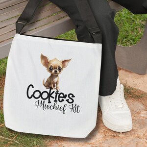 Personalized Dog Tote Bag Dog Mom Bag Custom Dog Bag, Dog Mom Gift for Sister Pet Bag, Dog Day Care Pet Travel accessories Pet Essential Bag