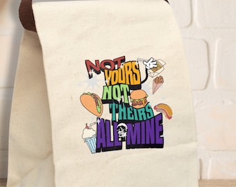 Chic Canvas Lunch Bag: Reusable Cotton Tote with Strap