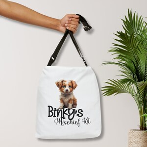 Personalized Dog Tote Bag Dog Mom Bag Custom Dog Bag, Dog Mom Gift for Sister Pet Bag, Dog Day Care Pet Travel accessories Pet Essential Bag