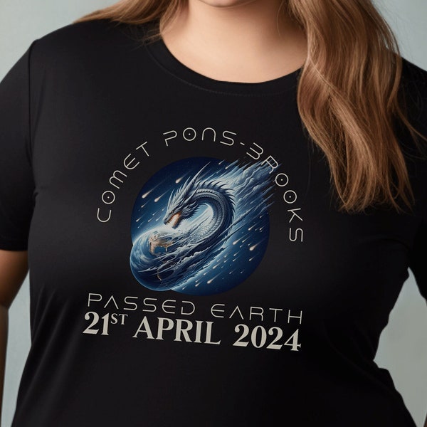 Comet Pons Brooks Data Script T-Shirt, Mother of Dragons, Astronomy, stars, Celestial, Unisex Softstyle T-Shirt