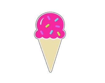 Ice cream cone cookie cutter