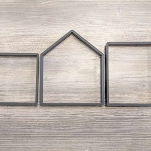 Gingerbread house cookie cutter set