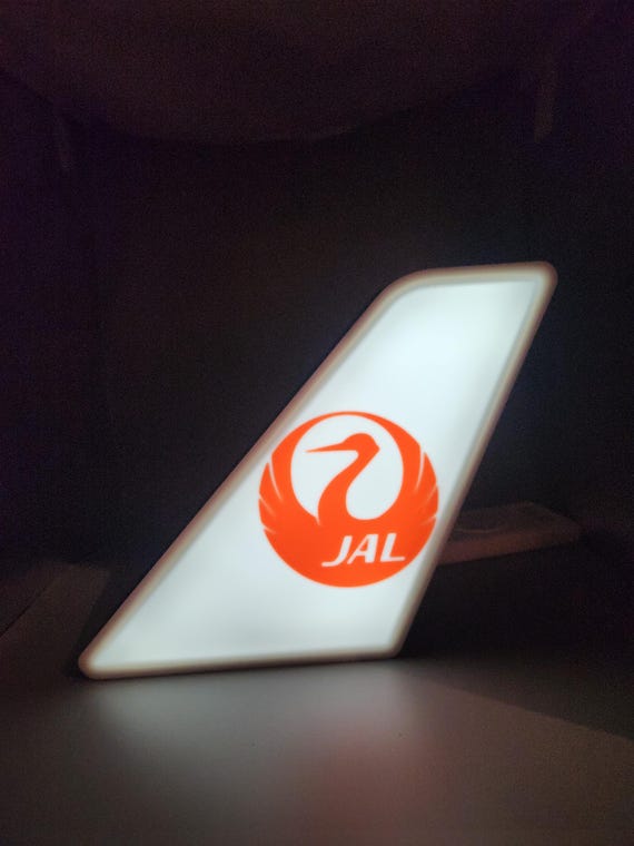 日本航空 JAL LEDテールフィンサイン – 航空装飾、パイロットギフト