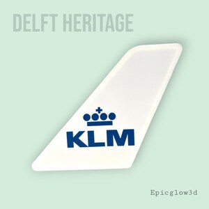 KLM Royal Dutch Airlines LED Tail Fin Sign – Aviation Decor, Pilot Gift, Airline Enthusiast Wall Light