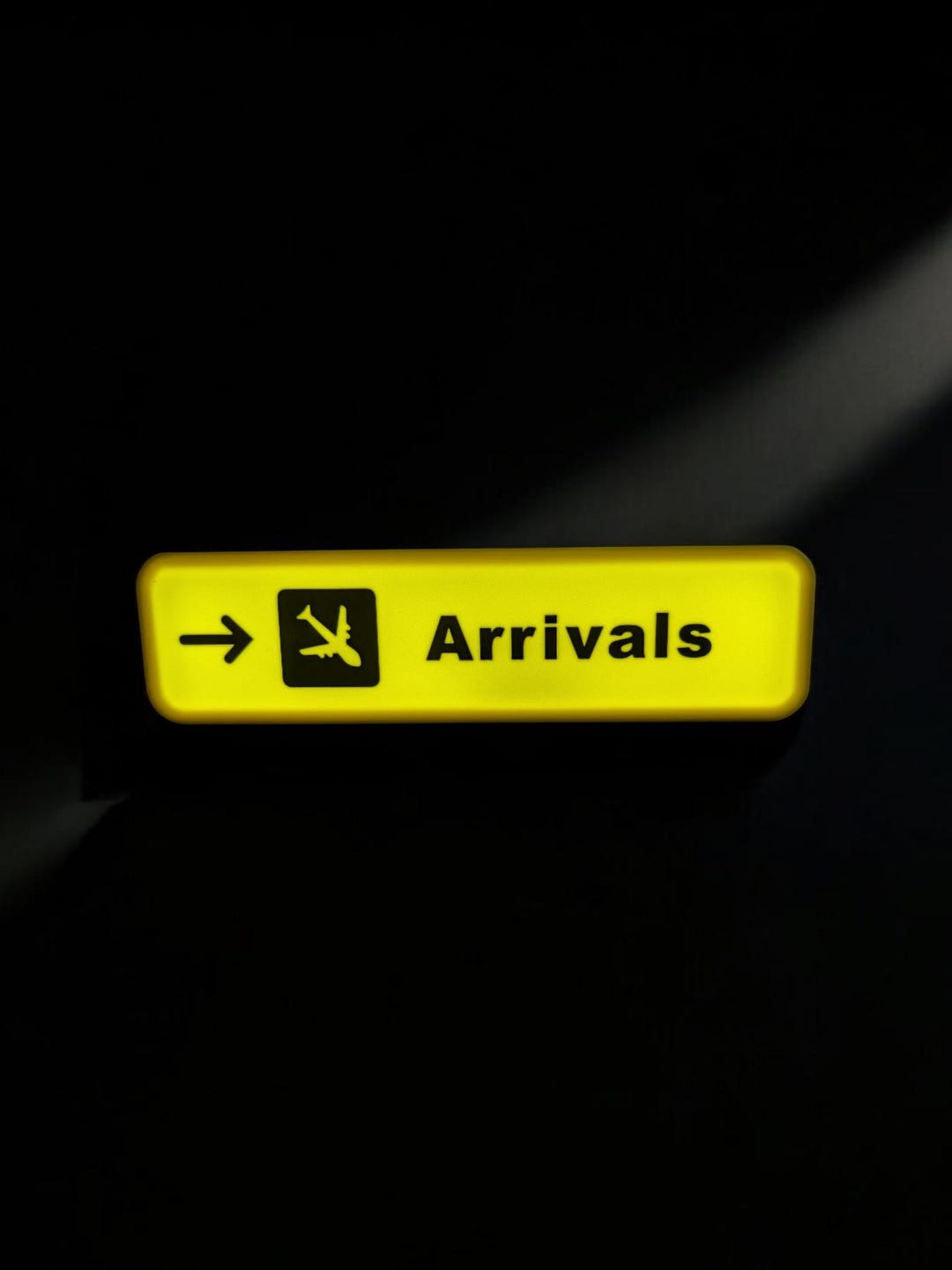 Illuminate Your Space With This Led-lit Airport 'arrivals' Sign - Etsy