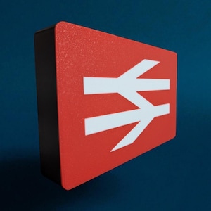 British Rail LED-Leuchtkasten - 3D gedrucktes nostalgisches Eisenbahnschild