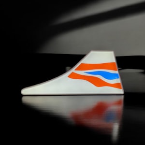 Led Lit Concorde British Airways Aircraft Tail.