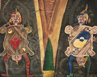 Labyrinth’s Four Guards Painting