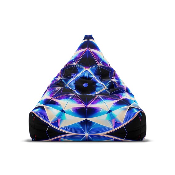 Luminous Geometric Bean Bag Cover