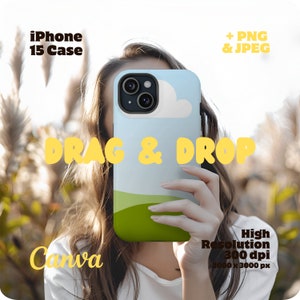 Iphone Mockup: Drag and Drop Canva Phone Case Mockup Iphone 15, Iphone Case Mockup Canva Template