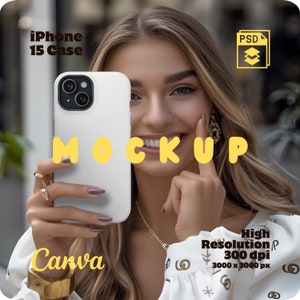 Phone Mockup, iPhone 15 Mockup, Phone Case Mockup, Iphone Case Mockup Psd + Png + Jpg
