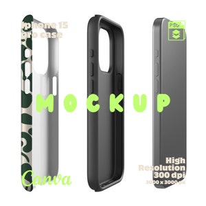 Iphone Case Mockup Psd, Phone Case Mockup, Phone Case Canva, iPhone Mockup, Tough Case Mockup