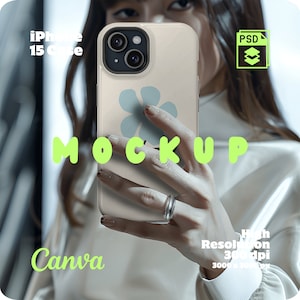 Phone Case Mockup Iphone 15, Iphone Case Mockup Psd, Mockup Phone Case Psd, Tough Case Mockup for Iphone
