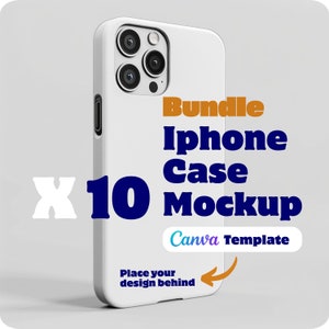Iphone Case Mockup Bundle, Iphone Case Template Canva, Iphone mockup bundle, Phone Case Mockup