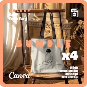 Tote Bag Mockup Psd, AOP Tote Bag Mock up, Mockup Tote Bag Bundle, Tote Bags Mockup Package, Printify Tote Bag Mockups