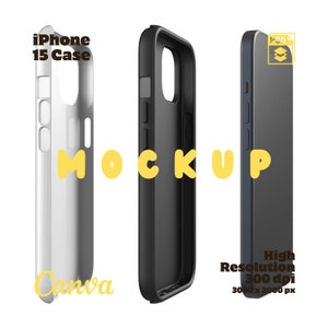 Iphone 15 Mockup Phone Case Psd, Iphone Case Mockup Psd, Phone Case Mock Up, iPhone Mockup