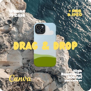 Iphone Mockup Drag and Drop Canva Phone Mockups, Phone Case Mockup Iphone 15, Iphone Case Mockup