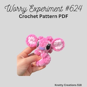 Wzór na eksperyment „Zmartwienie”, 624, Zmartwione zwierzątko, Pobierz plik PDF dla amigurumi, Unikalny wzór szydełkowy, Przytulacz, Pluszowe zwierzątko