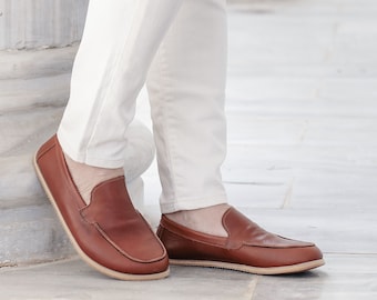 Mocassins Homme Johnston & Murphy - Pointure US 9 - Cuir Noir à Pompons - Occasion Bon état