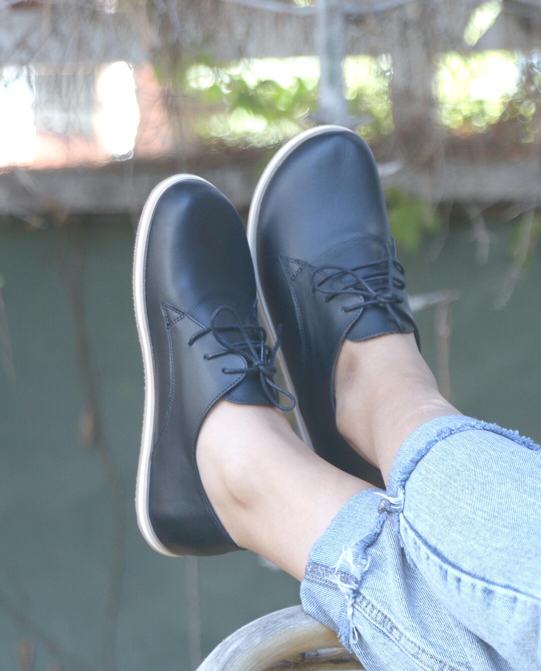 Handmade Leather Barefoot Shoes: Women's Grounding Shoes, Copper