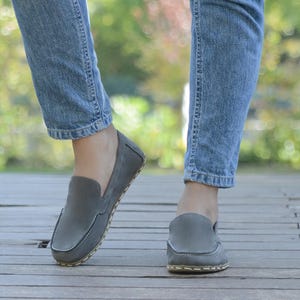 Women Barefoot Shoes, All Leather Earthing Shoes, Handmade Grounding ...