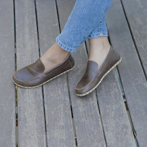 Barefoot Shoe Leather, Grounding Shoes Women, Earthing Grounded Shoe, Barefoot Shoes Women, All Leather Shoes, Charm Brown