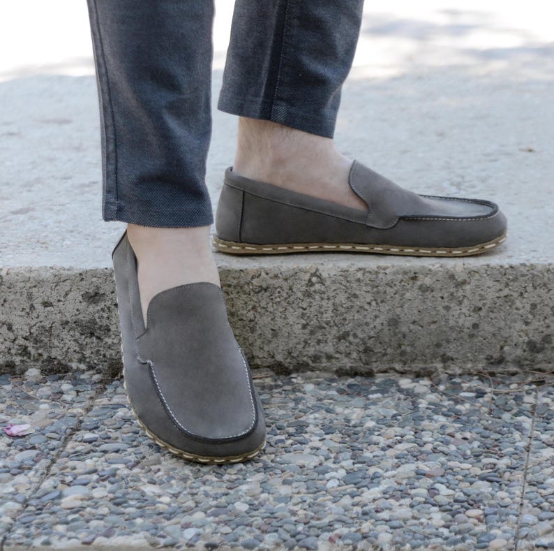 Men Barefoot Shoes, Grounding Shoes, Handmade Earthing Shoes