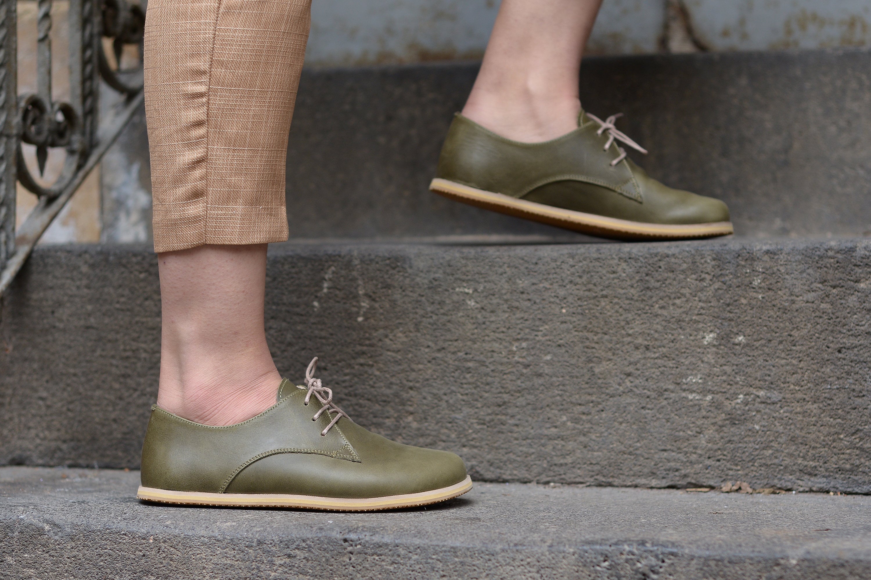 Handmade Women Barefoot Shoes - Zero Drop Wide Toe Box