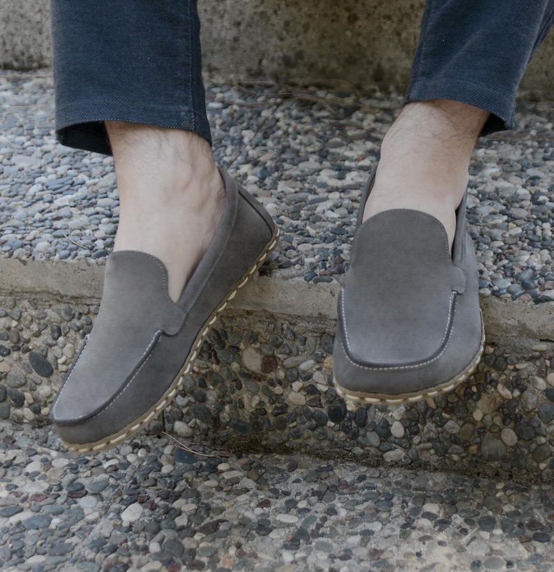 Men Barefoot Shoes, Grounding Shoes, Handmade Earthing Shoes