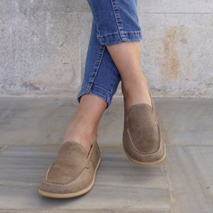 Women Barefoot Shoes, Handmade Leather Shoes, Zero Drop Wider Shoes, Women Moccasin, Minimalist Footwear, Smoky Vision