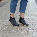 Handmade Leather Chelsea Barefoot Boots: Wide Toe, Zero Drop Royal Black