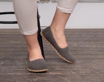 Chaussures de protection pieds nus Grounding pour femmes Cuir