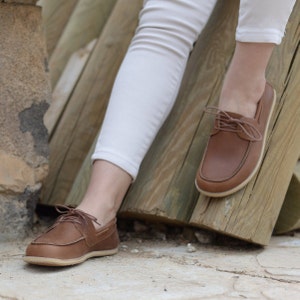 Barefoot Shoes Women, Minimalist Leather Shoes, Barefoot Oxford Shoe Woman, Wide Toe Box Shoe, Zero Drop Handmade Shoes, Earth Brown