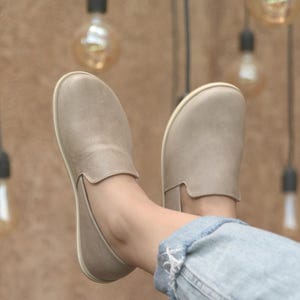 Women Grounding Barefoot Shoes, Leather Wide Toe Box Grounded Shoe