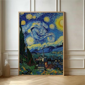 Impressionistisches Sternennacht-Poster - Wunderschöne, von Van Gogh inspirierte Kunst