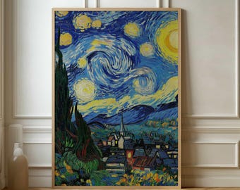 Affiche Van Gogh Nuit étoilée - Art mural impressionniste