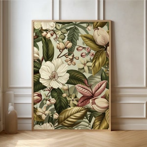 Vintage Botanical Poster - Elegant Floral Art Print - Perfect Nature Wall Decor