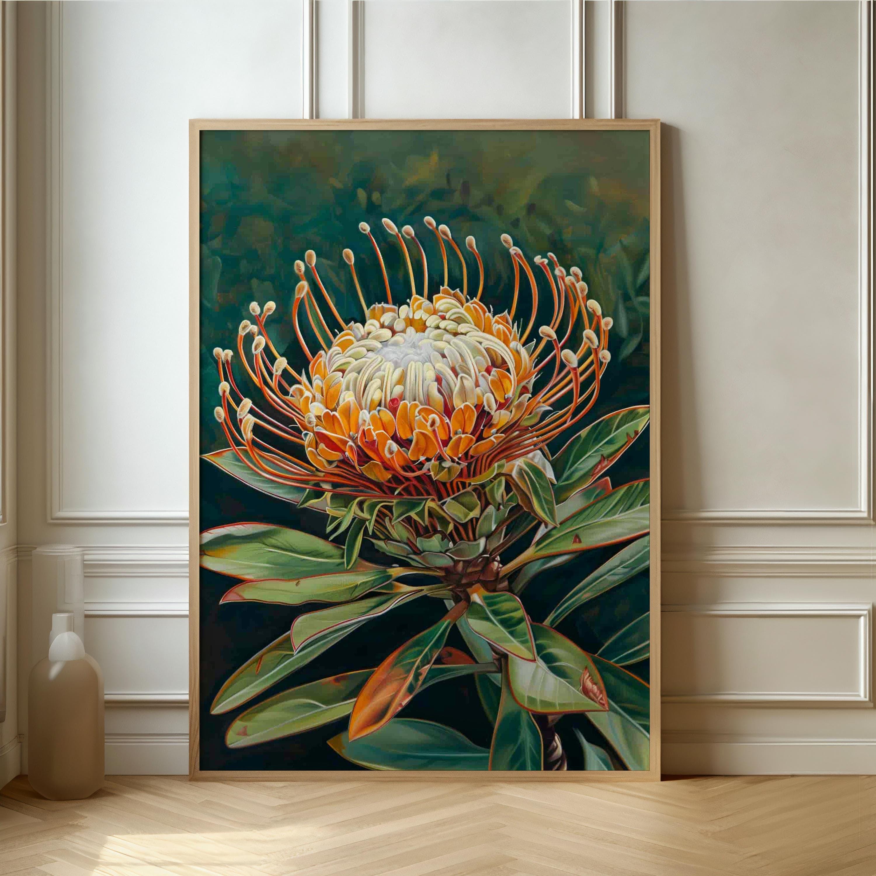 絵画 額縁付 プロテア protea Protea Wall Art - Etsy