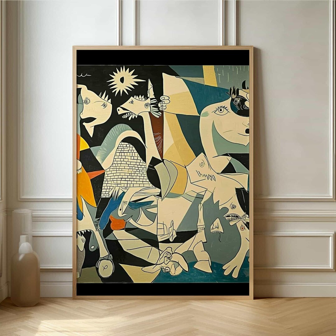 Abstract Picasso Style Poster - Modern Cubist Art for Unique Home