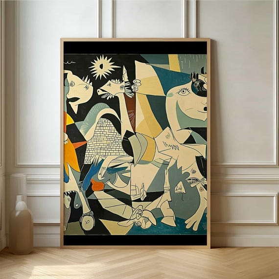 Abstract Picasso Style Poster - Modern Cubist Art for Unique Home