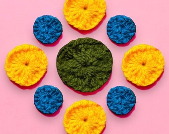 Mini modèle de cercles simple couche, machines à tricoter circulaires Addi Professional et Sentro 22 broches, téléchargement numérique, pas un article physique