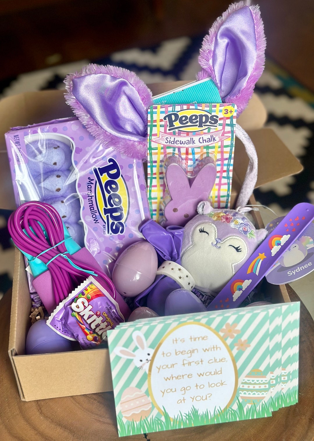 Purple Passion Kids Easter Basket Treasure Hunt Easter Basket Scavenger