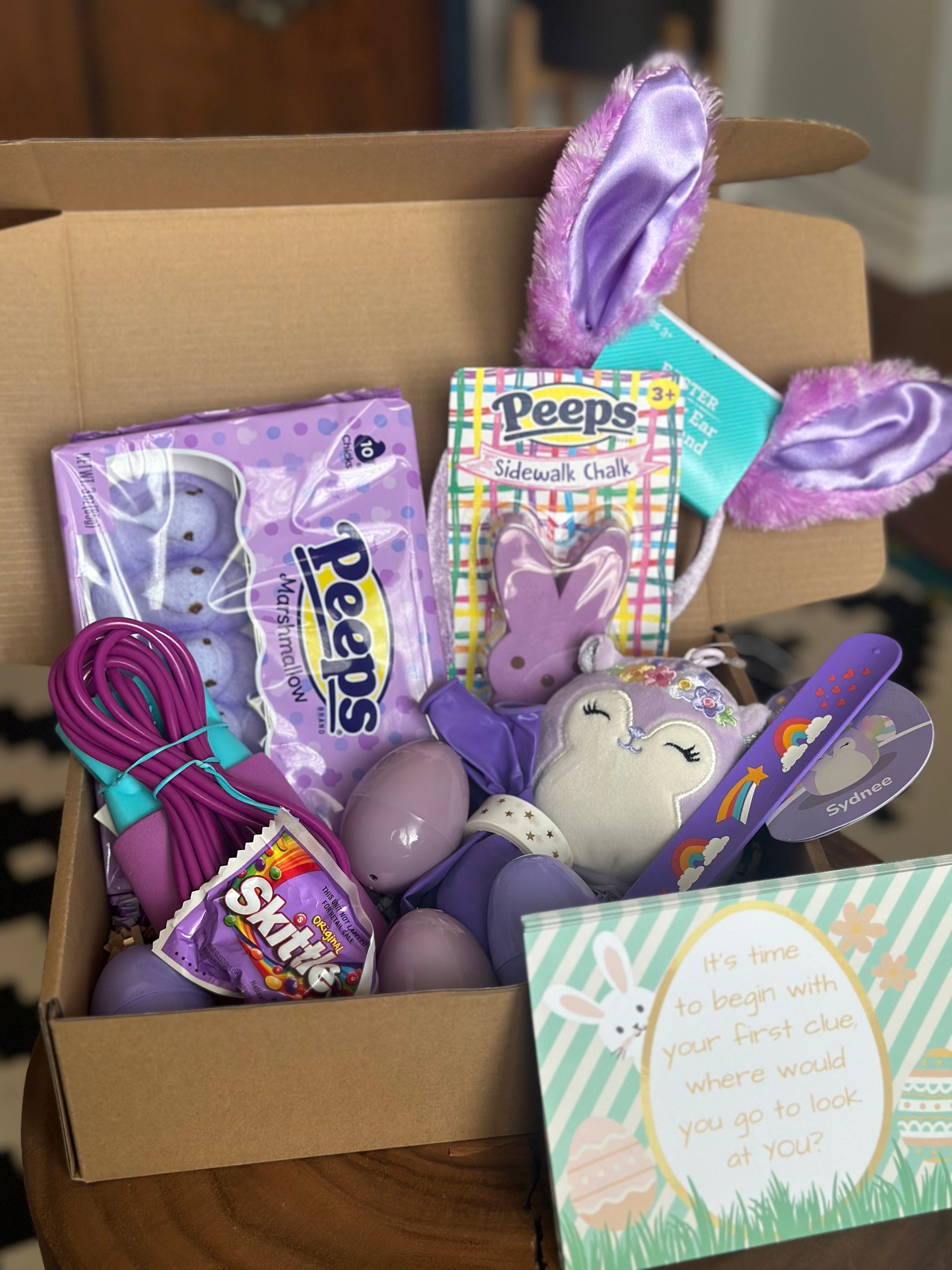 Purple Passion Kids Easter Basket Treasure Hunt Easter Basket Scavenger