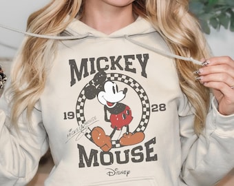 Retro Mickey Mouse Hoodie, Vintage Mickey Hoodie, Disney Vacation Hoodie, Mickey Hoodie, Classic Mickey Hoodie