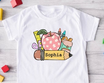 Personalized Back To School Shirt: Custom Name, First Day Tee